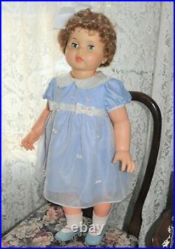 Vintage 1960 32 Ideal Penny PlayPal Beautiful blue dress full slip org. Shoes