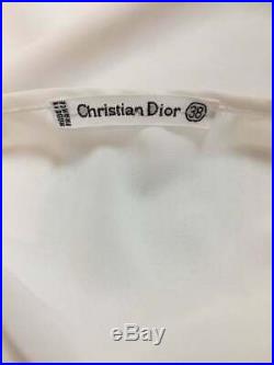 Vintage 1960's Christian Dior MOD Sheer White Mini Slip Dress