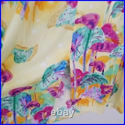 Vintage 1980 Jams World Sleevless Long Ultra Cool Silky Rayon Tropical Sun Dress