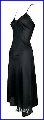 Vintage 1990's Dolce & Gabbana Black Nylon Slip Dress