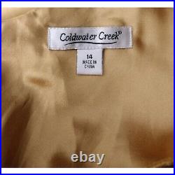 Vintage 1990's Liquid Gold Satin Sleeveless Slip Dress Size S/M/L/XL