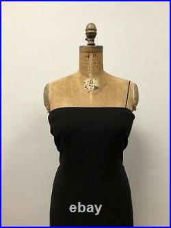 Vintage 1990s CALVIN KLEIN COLLECTION Minimalist Little Black Dress