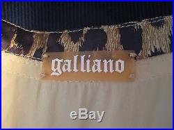 Vintage 1990s John Galliano silk rock star grunge slip dress