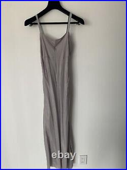 Vintage 2007 Maison Martin Margíela MM6 Silk Grey Slip Dress Size 42