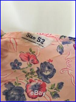 Vintage 30s Volup Bias Cut Rayon Slip Dress Size XXL