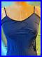 Vintage 40's Navy blue silk dress slip by La France sz 34