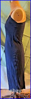 Vintage 40's Navy blue silk dress slip by La France sz 34