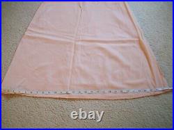 Vintage 40s Coral Pink Full Slip Dress Size 36 NOS With Tags USA