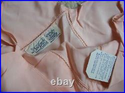 Vintage 40s Coral Pink Full Slip Dress Size 36 NOS With Tags USA