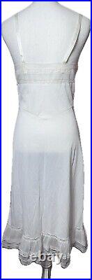 Vintage 50's American Maid Dress Slip Sz 34 Nylon Ruffles Pinup Lingerie New