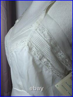 Vintage 50's American Maid Dress Slip Sz 34 Nylon Ruffles Pinup Lingerie New