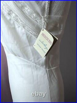 Vintage 50's American Maid Dress Slip Sz 34 Nylon Ruffles Pinup Lingerie New