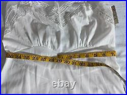 Vintage 50's American Maid Dress Slip Sz 34 Nylon Ruffles Pinup Lingerie New