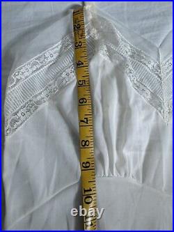 Vintage 50's American Maid Dress Slip Sz 34 Nylon Ruffles Pinup Lingerie New