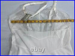 Vintage 50's American Maid Dress Slip Sz 34 Nylon Ruffles Pinup Lingerie New