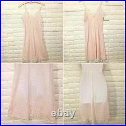 Vintage 50s Barbizon Acclaim Crepe Remarque Slip Dress Sz-12Miss Metal Buckle