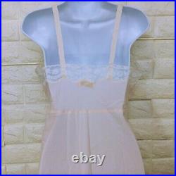 Vintage 50s Barbizon Acclaim Crepe Remarque Slip Dress Sz-12Miss Metal Buckle