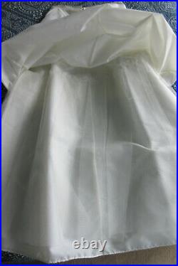 Vintage 60s 70s Wedding Dress size 10-12 Antique look includes slip Hippie Boho