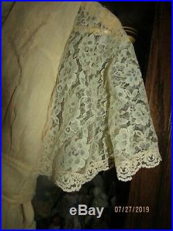 Vintage 70s Candi Jones Prairie Hippie Boho Dress Womans 11 ML & Lined Slip