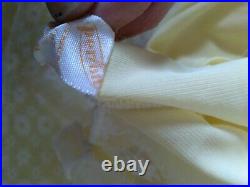 Vintage 70s Lemon Full Voluminous Lace Frill Princess Bohemian Slip Dress 8-10