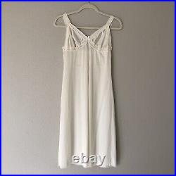 Vintage 70s Slip Dress Size 38 S Nightgown Union Lingerie Lace Dainty Coquette