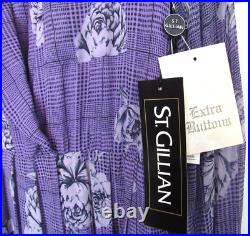 Vintage 80's Neiman Marcus Silk Sz 14 Dress w Belt & Shoulder Pads NWT (MK-18)
