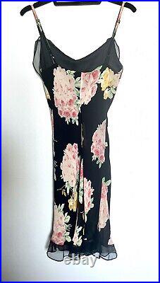 Vintage 90's Authentic Betsey Johnson Floral Slip Dress Size S