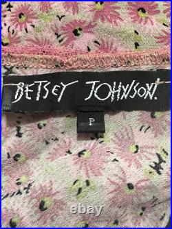 Vintage 90's Betsey Johnson Floral Milkmaid Style Dress