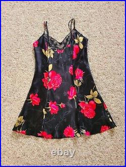 Vintage 90's DEADSTOCK Victoria's Secret SILK Slip Dress Size M