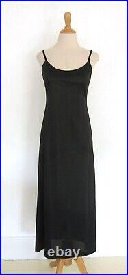 Vintage 90s Betsey Johnson Black Lace Maxi Dress & Slip Punk Goth Made in USA