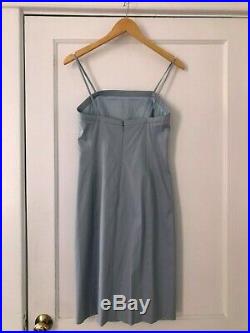 Vintage 90s Giorgio Armani Blue Slip Dress SZ 4 Maryam Nassir Zadeh Baserange