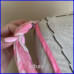 Vintage 90s Y2K Pink Silk Chiffon Bias Cut Slip Dress Carrie Bradshaw 30s Tea