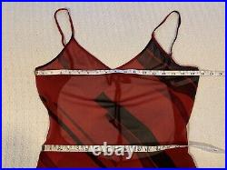 Vintage 90s Y2K Victorias Secret Silk Sheer Maxi Slip Dress Asymmetric Cut Out