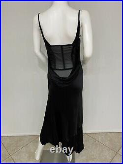 Vintage Alexander McQueen Predeath Corset Slip Dress To There Plunging Back 44