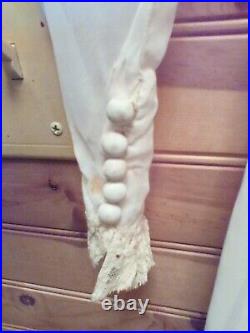 Vintage Antique Early 1900's Handmade Antique White Wedding Dress, Veil Full Slip