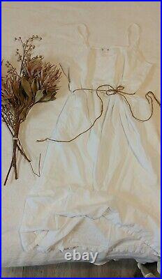 Vintage April Cornell 100% Cotton Slip Dress Nightgown Cottagecore Lagenlook Pra