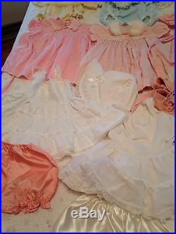 Vintage Baby Girl Dresses Slip Bloomer 20 Piece Lot 40's- 60's