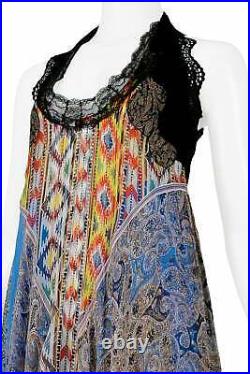 Vintage Balenciaga By Nicolas Ghesquiere Paisley Peasant Dress 2005