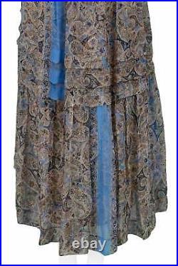 Vintage Balenciaga By Nicolas Ghesquiere Paisley Peasant Dress 2005