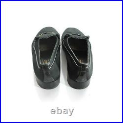 Vintage Bally Men Designer Size 10.5 Slip On Loafer Driving Smoking Black Shoes