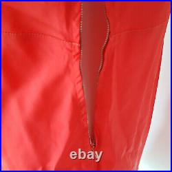 Vintage Barbizon Traffeda Taffeta Full Slip Size 16 S/M Red Pleated Hem Chemise