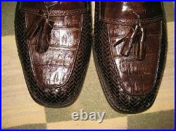 Vintage Belvedere Crocodile Tassel Moc Shoes Great Condition Size 10