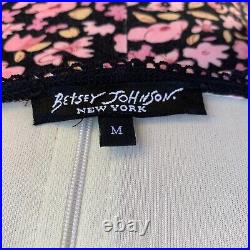 Vintage Betsey Johnson 90 2000 y2k Floral Lace Slip Midi Wrap Sun Soft Dress M