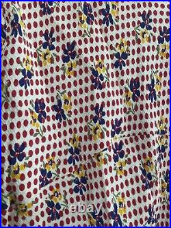 Vintage Betsey Johnson 90s 2000 y2k Floral Dot Graphic Mini Dress Sz 8 Medium M