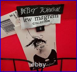 Vintage Betsey Johnson 90s Lew Magram Dress Fit Flare Long Maxi Slip On Sz Small