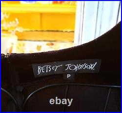 Vintage Betsey Johnson 90s Y2K Black Velvet Layered Mesh Tulle TuTu Dress Small