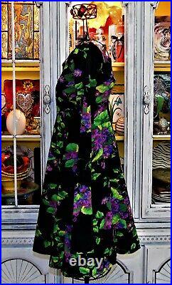 Vintage Betsey Johnson Dress Floral Punk Label Slip On Mini Skater Size Small P