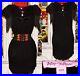 Vintage Betsey Johnson Dress Y2K Black Puff Shoulder Fring Slip Tee Size S M L