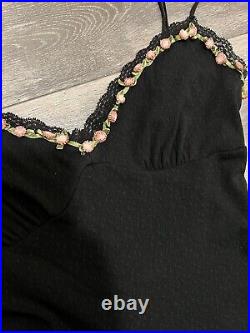 Vintage Betsey Johnson Mesh Lace & Floral Dress