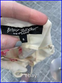 Vintage Betsey Johnson New York slip dress womens size 6 EUC